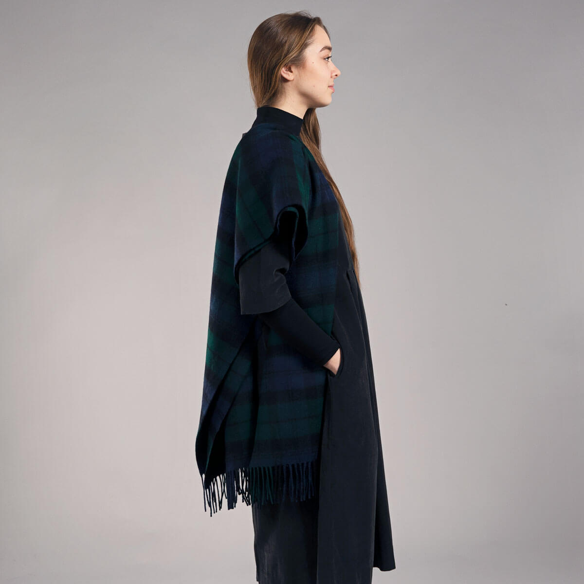 Bobbie Black Watch Modern Tartan Lambswool Stole Gallery Image 5