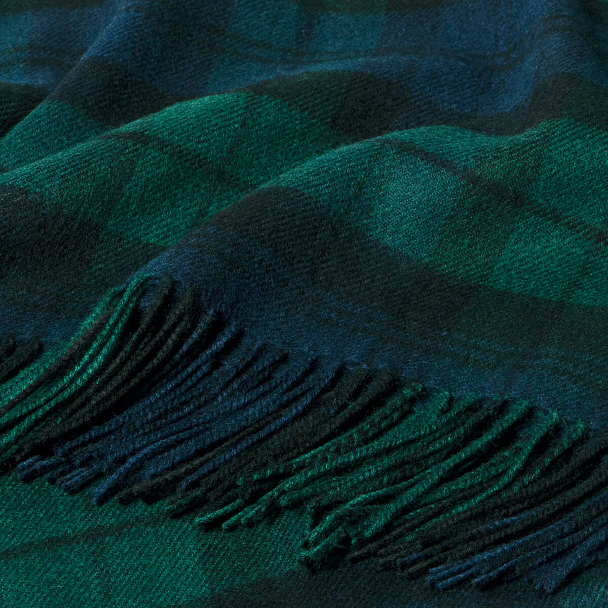 Bobbie Black Watch Modern Tartan Lambswool Stole Gallery Image 2