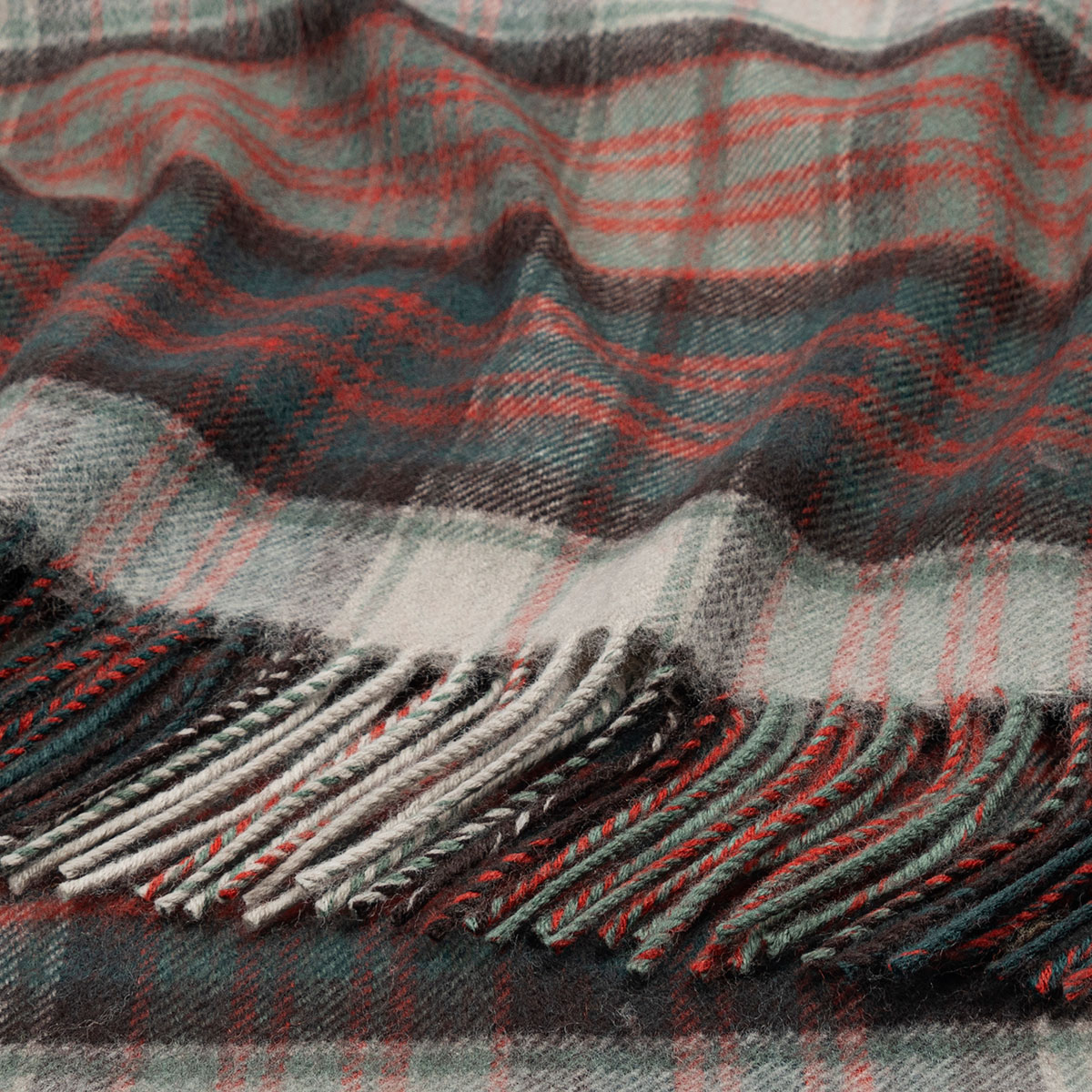 Georgia MacDonald Dress Weathered Tartan Lambswool Poncho Gallery Image 1