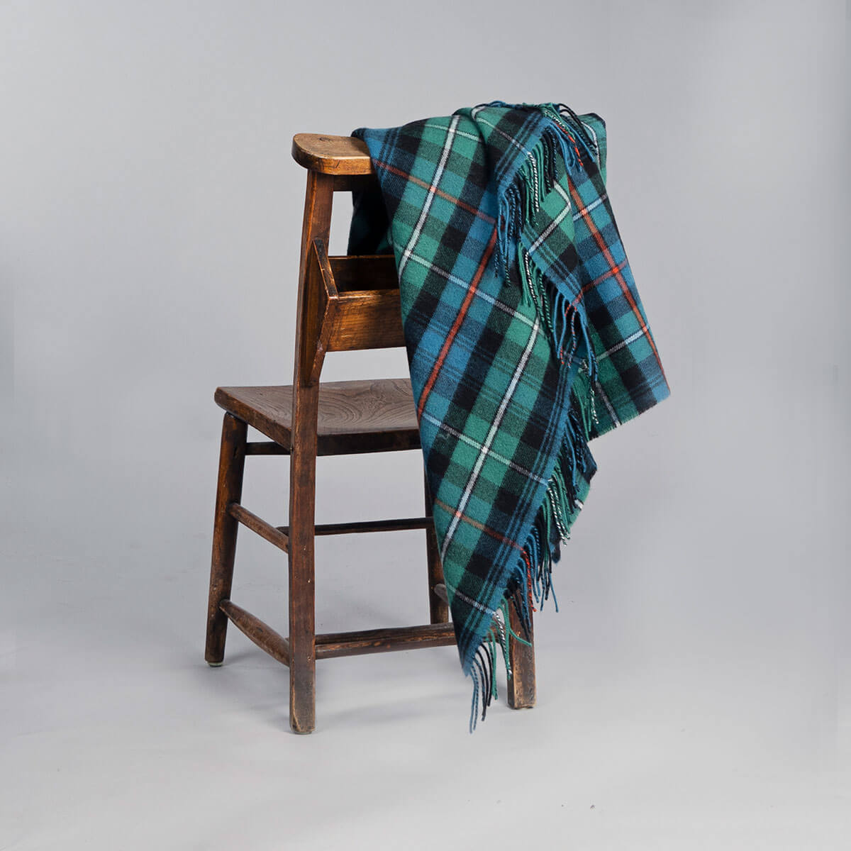 Borders MacKenzie Ancient Tartan Lambswool Blanket Gallery Image 2