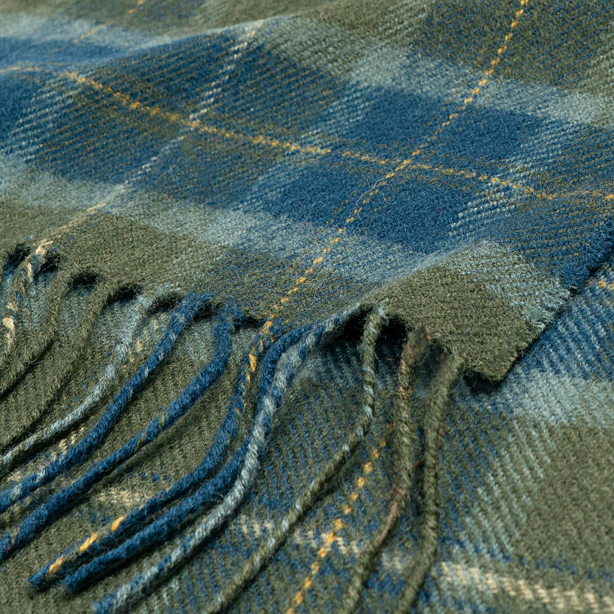 Bowhill Scottish Borderland Tartan Lambswool Scarf Gallery Image 2