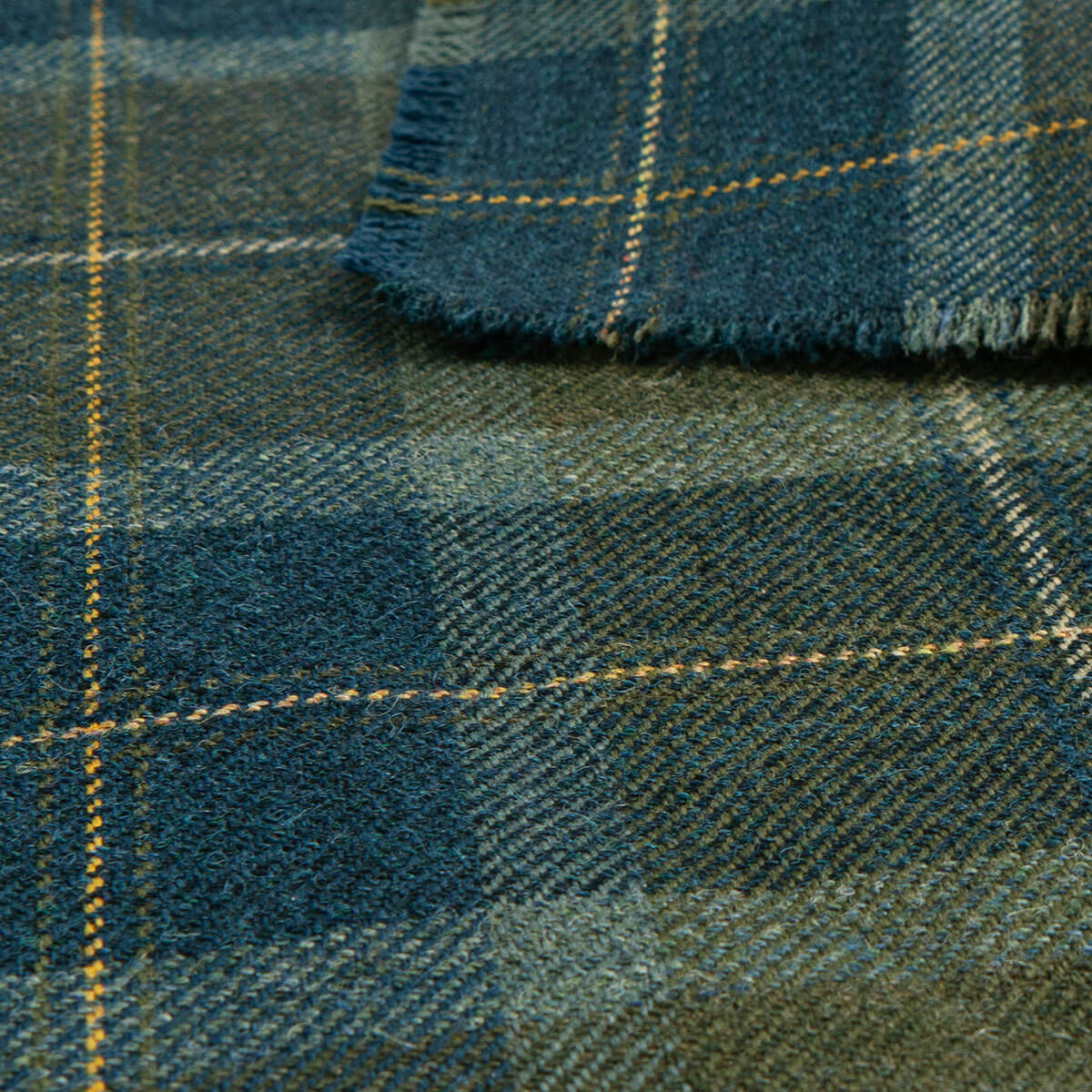 Made to Order Selkirk Heavyweight Tweed Pocket Square Gallery Image 1