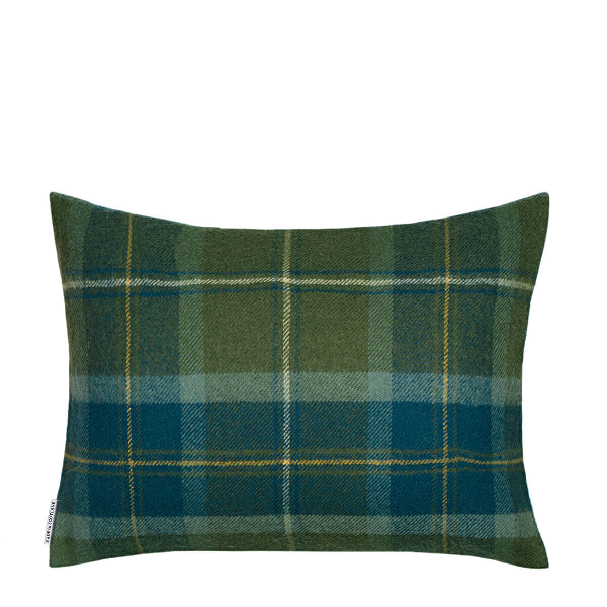 Borders Scottish Borderland Tartan Lambswool Small Fringed Cushion Cover Gallery Image 3