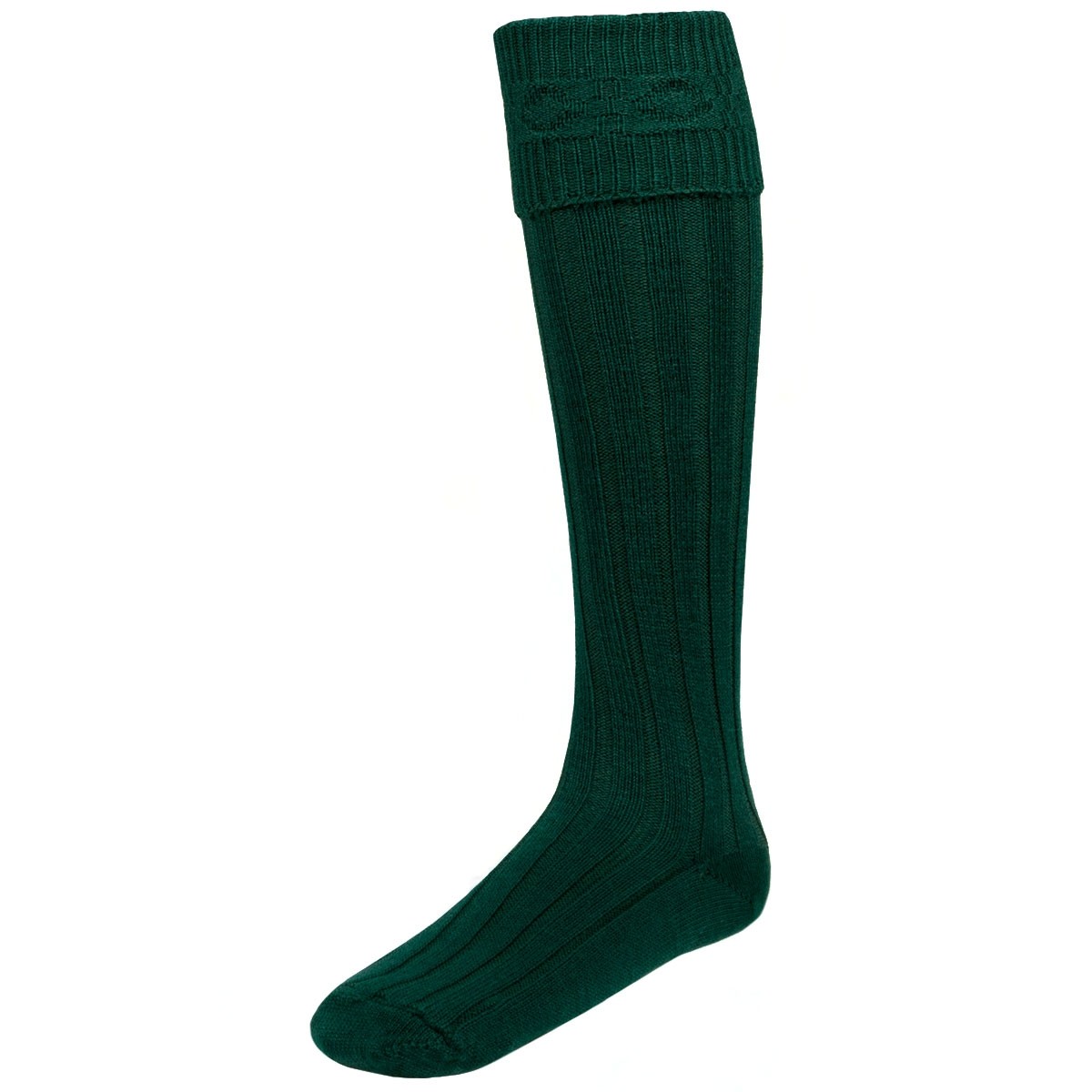 green kilt socks