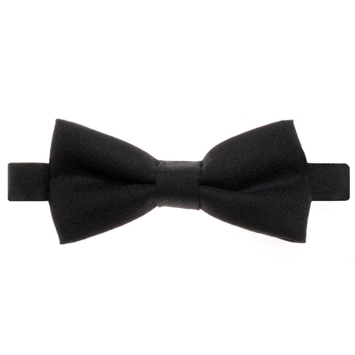 Black Plain Coloured Bow Tie | Lochcarron of Scotland