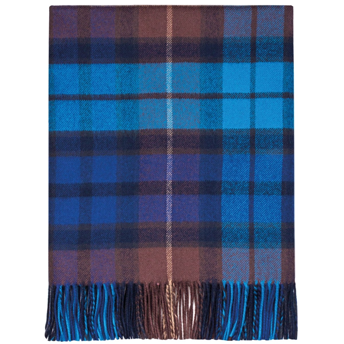 Tartan Blanket Picnic Rug Wool Mix Scottish Buchanan Antique Tartan