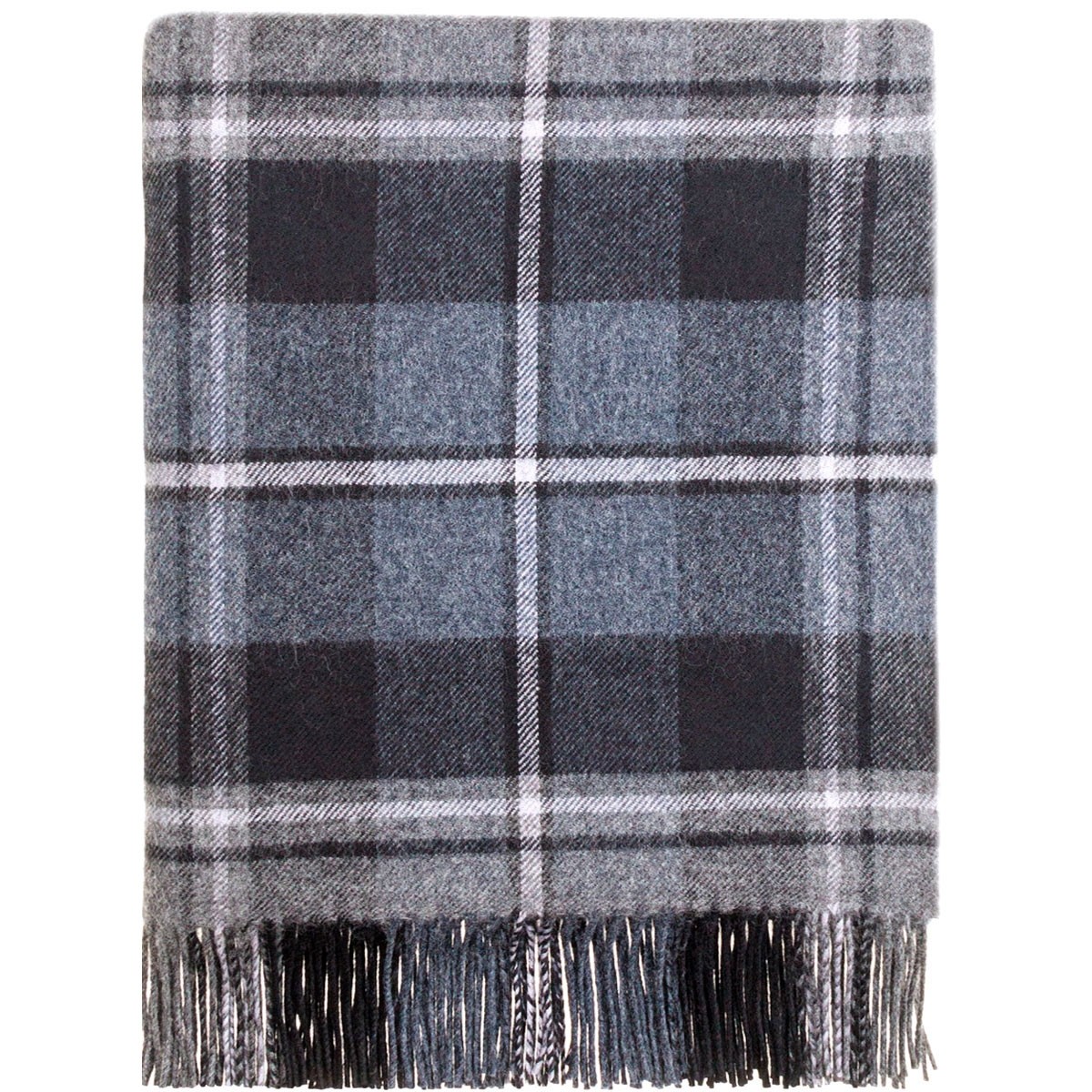 New Wool Tartan BLANKET / NWT The Tartan Blanket Co 62" x 60" 