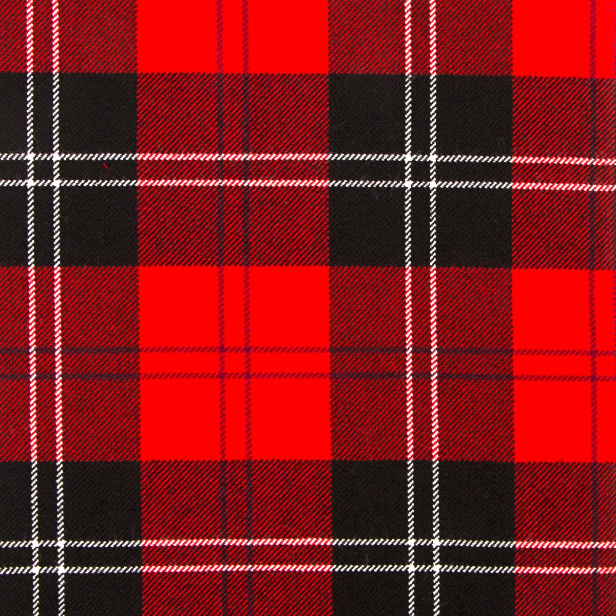 Ramsay Red Modern Heavy Weight Tartan Fabric Lochcarron of Scotland