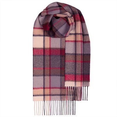 Bowhill Old Town Mulberry Lambswool Scarf 