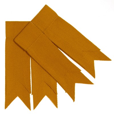 Gold Plain Coloured Garter Double Flashes