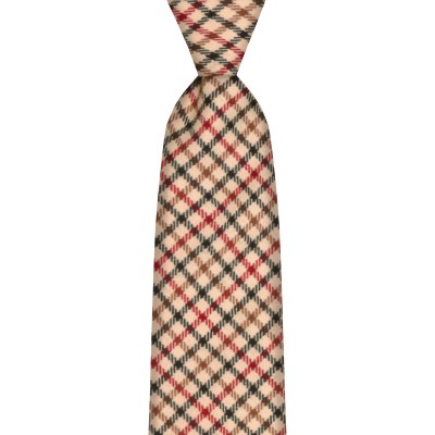 Maxton Check Tweed Wool Tie