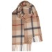 Bailey Camel Check Large Lambswool Scarf
