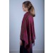 Red Red Rose Lambswool Poncho Side