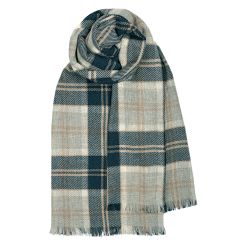 Brock Bannockbane Grey Luxury Fine Wool Scarf