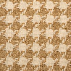 Camel and Cream Houndstooth Multi Wool Tweed Fabric