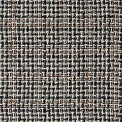 Black and White Fancy Weave Windowpane Check Tweed Fabric Sample
