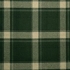 Olive Plaid Soft Wool Recycled Blend Tweed Fabric