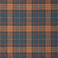 Small Rust Check Soft Wool Recycled Blend Tweed Fabric