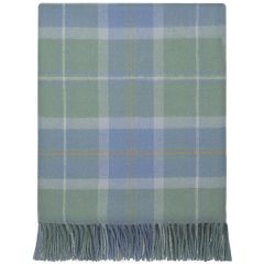Borders Scottish Borderland Weathered Tartan Lambswool Blanket