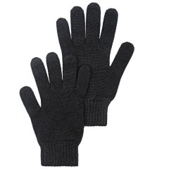 Mens Luxury Black Cashmere Gloves