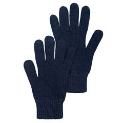 Womens Luxury Dark Navy Blue Cashmere Gloves