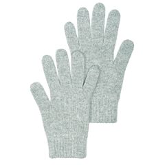 Womens Luxury Silver Cashmere Gloves