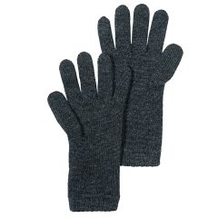 Womens Luxury Carbon Grey Slim Fit Cashmere Gloves 