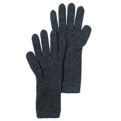 Womens Luxury Carbon Grey Slim Fit Cashmere Gloves 