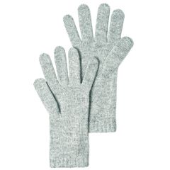 Womens Luxury Silver Grey Slim Fit Cashmere Gloves 