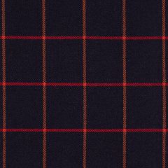 Ruby Windowpane Check Strome Heavyweight Tartan Fabric