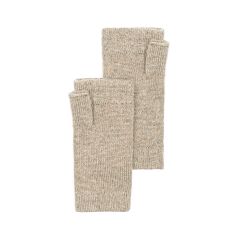 Womens Luxury Otter Cashmere Wrist Warmers Fingerless Gloves