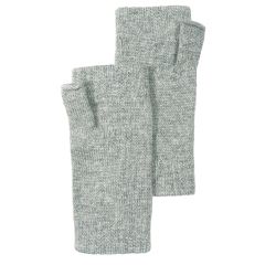 Womens Steel Cashmere Wrist Warmers Fingerless Gloves