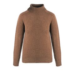 Women's Orla Hazelnut Chunky Supersoft Knitted Wool Turtle Neck Jumper