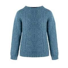 Women's Kenna Ossian Braid and Cable Knitted Wool Crew Neck Jumper
