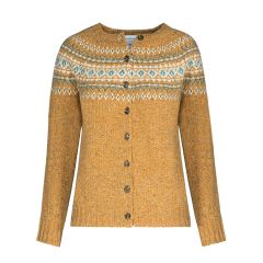 Women's Ailsa Barra Fair Isle Knitted Wool Crew Neck Cardigan