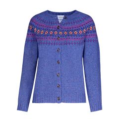 Women's Ailsa Vatersay Fair Isle Knitted Wool Crew Neck Cardigan