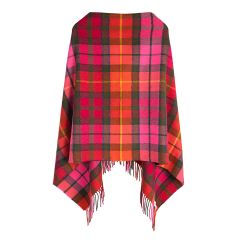 Georgia Buchanan Rose Tartan Lambswool Poncho
