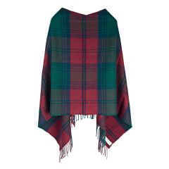 Linsday Modern Tartan Lambswool Poncho