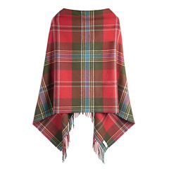 MacLean of Duart Weathered Tartan Lambswool Poncho