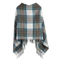 Georgia Stewart Blue Dress Lambswool Poncho