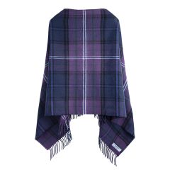 Scotland Forever Modern Tartan Lambswool Poncho