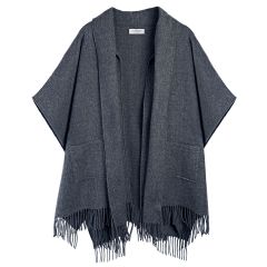 Robyn Charcoal Plain Coloured Lambswool Jacket