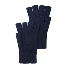 Mens Luxury Dark Navy Cashmere Fingerless Gloves