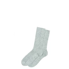 Womens Luxury Silver Cashmere Blend Socks