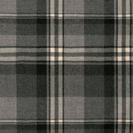 Grey Plaid Lightweight Fabric Sample