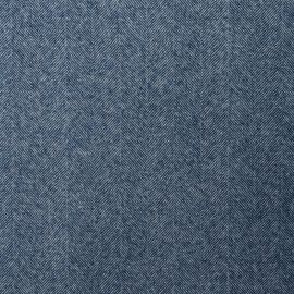 Blue/White Herringbone Brechin Lightweight Fabric Sample