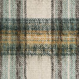 Prauline Stewart Tartan Wool Mohair Blend Tweed Fabric Sample