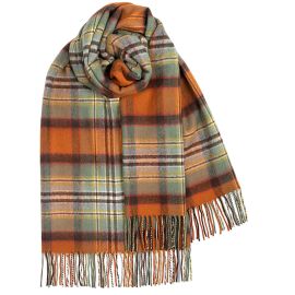 Bobbie Dundee Old Weathered Tartan Lambswool Stole