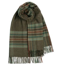 Forth Weathered Glen Check Lambswool Stole