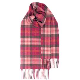 Beau Lochcarron Hunting Rose Tartan Luxury Cashmere Scarf
